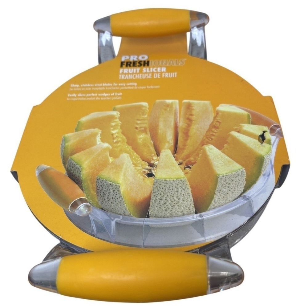 Pro Freshionals Fruit Slicer Stainless Steelโ Blade Melon Pineapple Cutter NEW